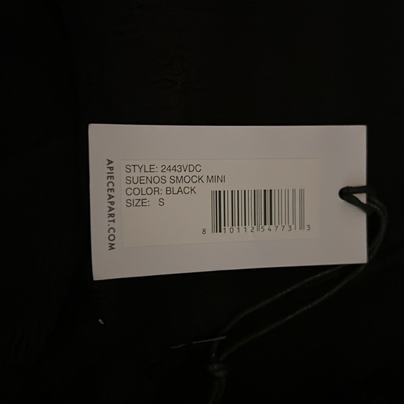 Apiece Apart Suenos smocked ruffled voile mini dress. New With Tags - Picture 7 of 7